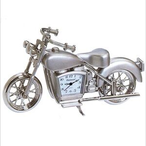 Retro motorcycle desk clock